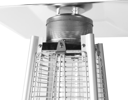 Estufa de Terraza Piramidal Exterior a Gas Butano-propano Acabado Negro